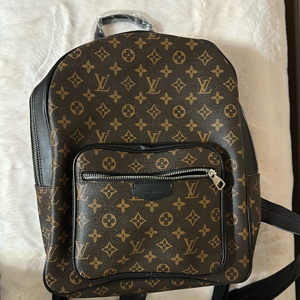Louis Vuitton Monogram Macassar Canvas Josh Backpack NY Knock off  NWT very nice